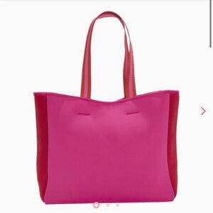 Summersalt Neoprene Beach Tote in Pink/Red NWT